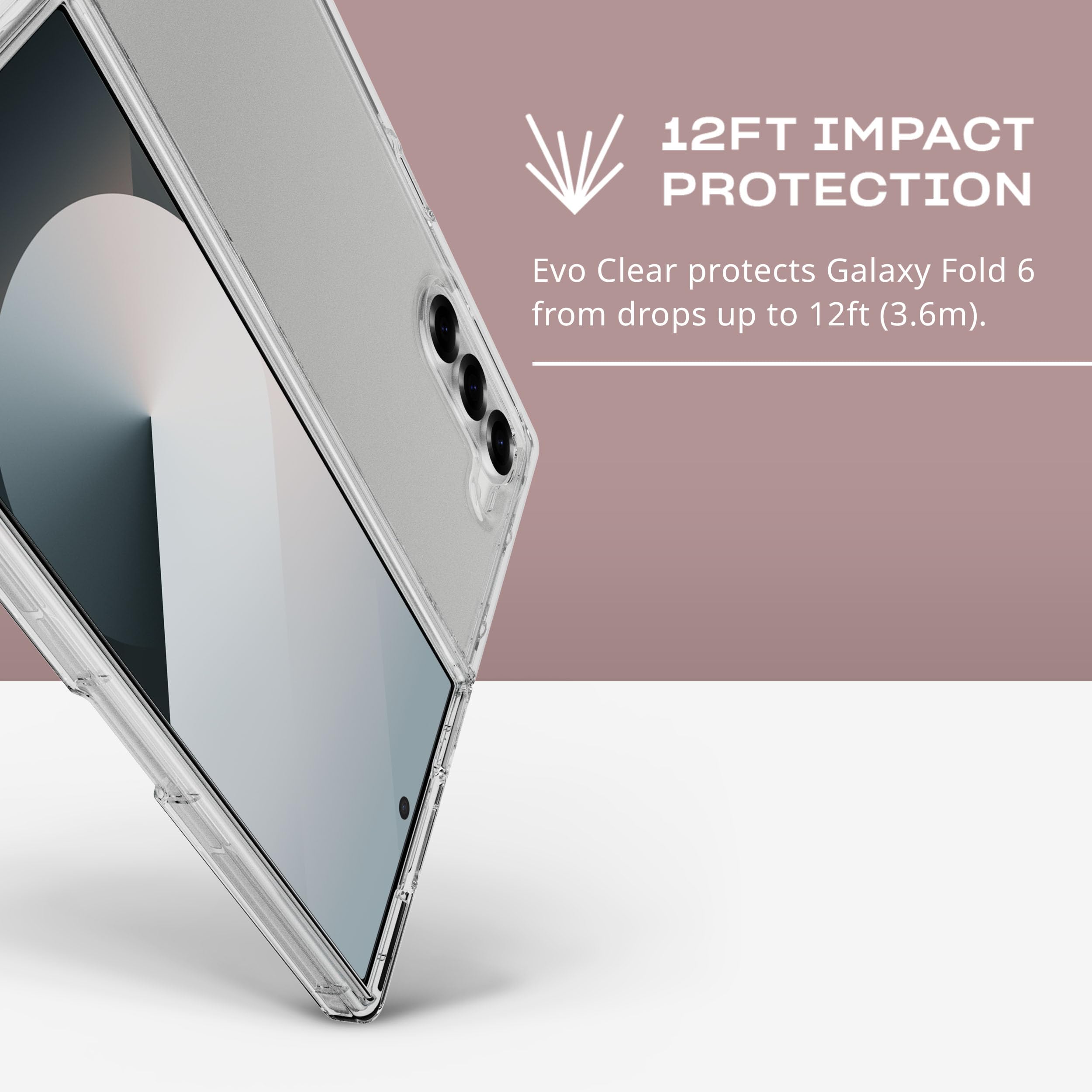 Amazon.com: Tech21 EvoClear case for Samsung Galaxy Z Fold6